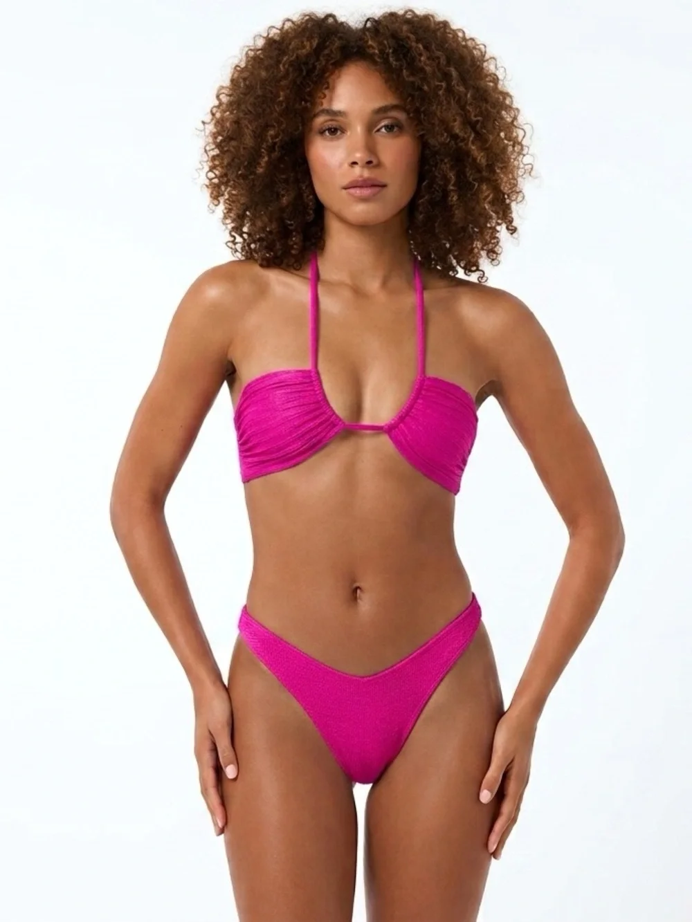 L*Space Bikini Set Dawn Convertible Top & Cabana Bitsy Bottom Large Resortwear